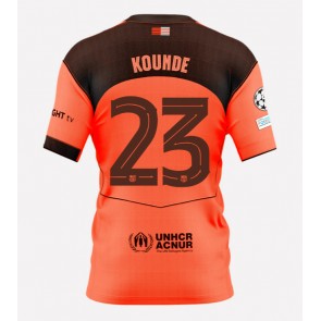 Lacne Muži Futbalové dres Barcelona Jules Kounde #23 2025-26 Krátky Rukáv - Tretina